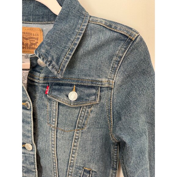 Girl's Levi's Stretch Trucker Jacket NWT - Picture 5 of 12